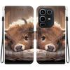 Handmade PU Leather Flip Case for Infinix Note 50 4G/Note 50 Pro 4G (X6858/X6855) Anti-Slip Shockproof Cover with Wrist Strap & Heart/Rose Cat Designs