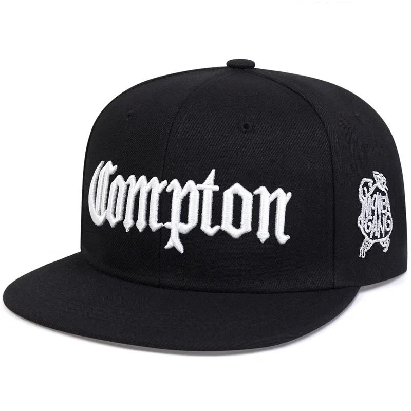 Yiran bag Unisex Compton Borduur Hip-Hop Hoeden Lente En Herfst Buiten Verstelbare Sport Casual Baseballpetten Zonbescherming Hoed