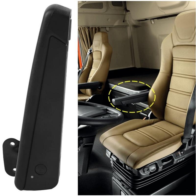 1pc Car Auto Seat Armrest Adjustable 0‑120° Range Black Right Hand Arm Rest Universal Replacement For Iveco Bus Motorhome