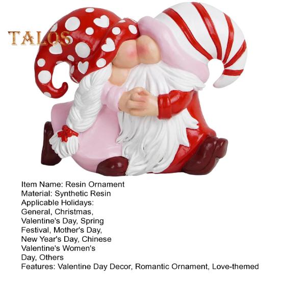 Gnomi cuplu figurină Ziua Îndrăgostiților masă gnomi cuplu ornament rășină sărut pitic cuplu statuie cadouri pentru prietena mama femei