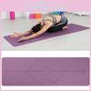 Yogamatta 6 mm Position Line Halkfri Matta Nybörjare Miljöträning