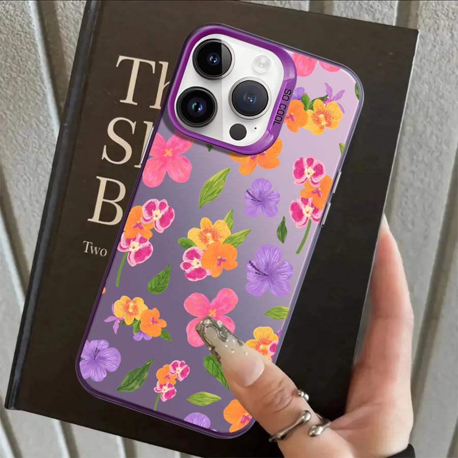 Case for iPhone 17 Pro Max 15 Plus Air 13 Pro 14 12 16 11 XR XS Back Phone Cover Fruit Flowers