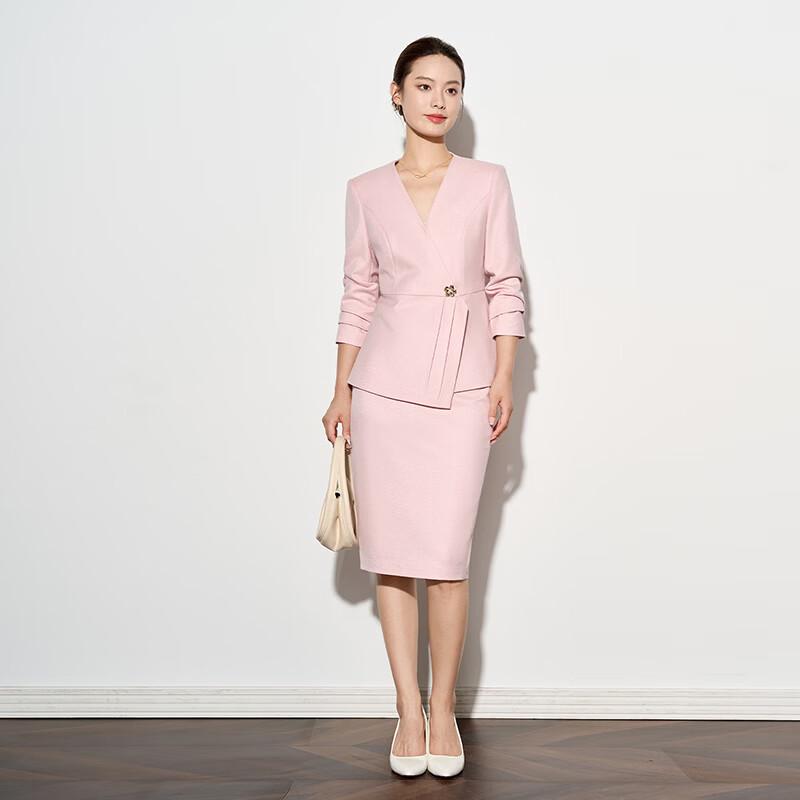 Teluoman Women's Two-Piece Formal Suit Set