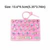 Clear Key Sounds Stress Relief Decompression Toy Keychain Keyboard Toy  Bag Ornament