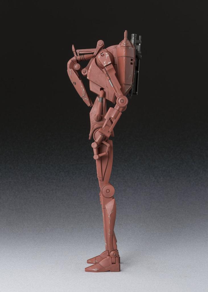 TAMASHII NATIONS Star Wars Battle Droid Geonosis Color 155mm Malovaná Pohyblivá Figurka S.H.Figuarts Cca. ABS a PVC