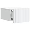 Wall Mounted Nightstand White 33 x 34.5 x 24 cm Particleboard