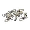 10 Nøkkelbånd Krok Swivel Snap Hummer lås Clips nøkkelring smykker Funn