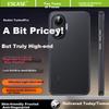 ESCASE Full Protection Case for Redmi Turbo 4 Pro, Shockproof Airbag Anti-Fingerprint IML Hard, Premium Simple Design, Transparent Black