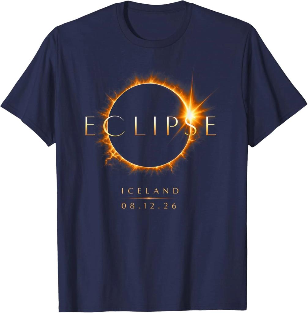 2026 Eclissi Solare Islanda 08 12 26 Eclissi Totale Islanda T-Shirt Unisex