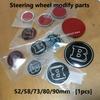52/58/73/80/90mm Steering Wheel Center Logo Modify Parts for BRABUS Smart S C E CLA GLA W464 G63 G65 G350 W213 W204 W205