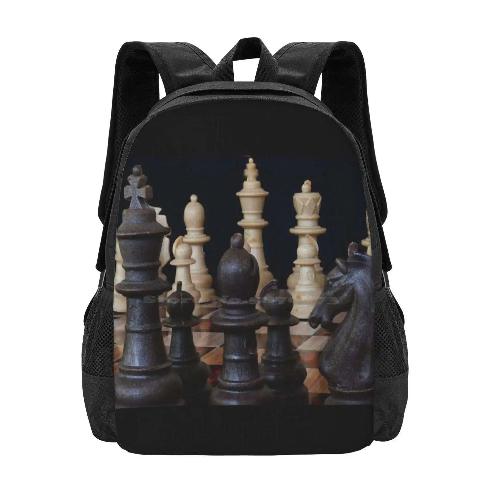 Chess Pieces Backpack For Student School