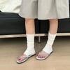 Fashion Fashion Round Toe  Ladies Flats Slippers Shoes Female Summer Beach Slides Women Flats Slippers Shoes Sandals Flip Flops