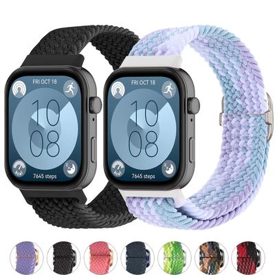 Braided Solo Loop Strap for Huawei Watch Fit 3 4 Accessories Adjustable Nylon Replacement Correa Bracelet Huawei Fit3 4 Pro Band
