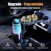 Car Cup Holder Expander With Food Tray Multi-function 360 Degree Adjustable Base Drink Stand For Lunch Snack Auto Accessories