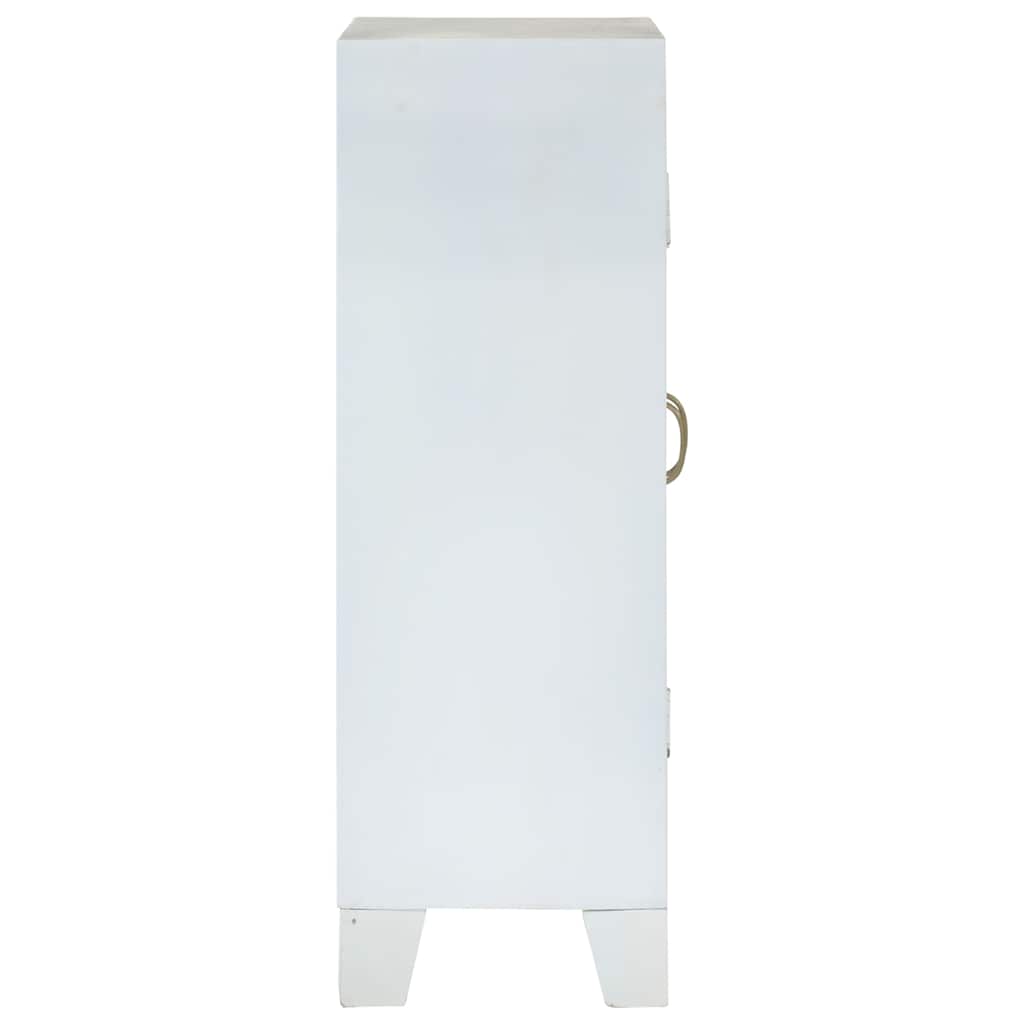 Sideboard White 55 x 30 x 90 cm Solid Acacia Wood