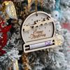 New Christmas Money Holder for Cash Wooden Money Cash Holder Card Christmas Tree Hanging Decoration Santa Claus Christmas Gift