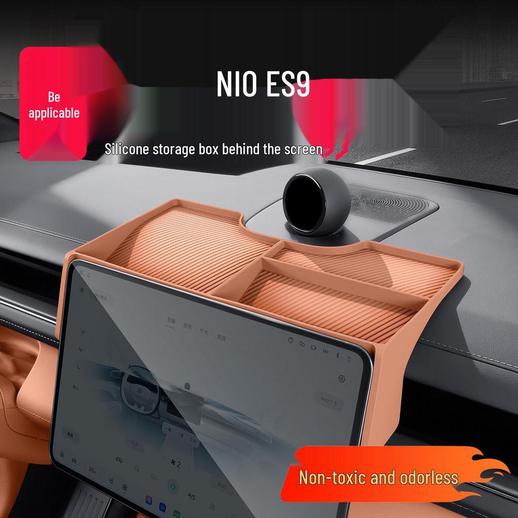 Nio ES9 Screen Rear Storage Mat: Compatible with 26 Models, Interior Console Accessory