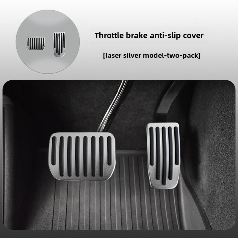 For Tesla Model 3 Y Model 3 Highland Model Y Juniper 2pcs Car Accelerator Brake Pedal Anti Slip Mat Foot Pedal Cover Accessories