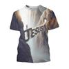 3D Men's Short Sleeved T-shirt with Fun Printed Clothing Summer Men's Round Neck Top Shirt