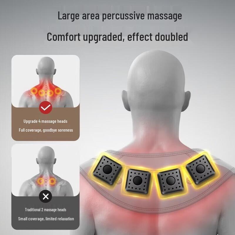 Chigo Dual-Head Percussion Massage Shawl CN Plug (adapter Included)