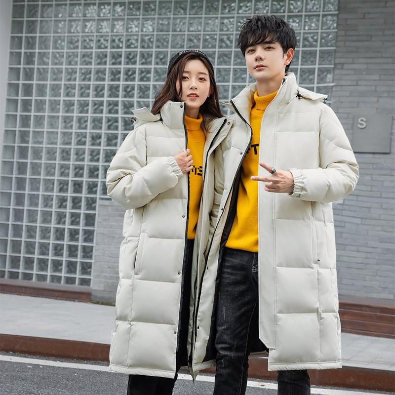 Mens Long Hooded Down Coat Winter Warm Thick Casual Parka Adults Lightweight 56-60% Duck