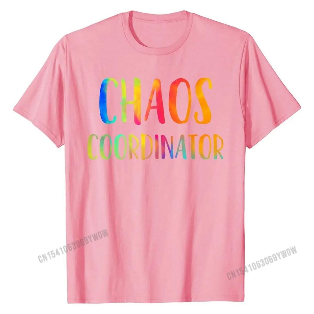 Chaos Coordinator Funny School Teacher Appreciation Gifts T-Shirt T Shirt Slim Fit Family Cotton Unisex Tshirts Party