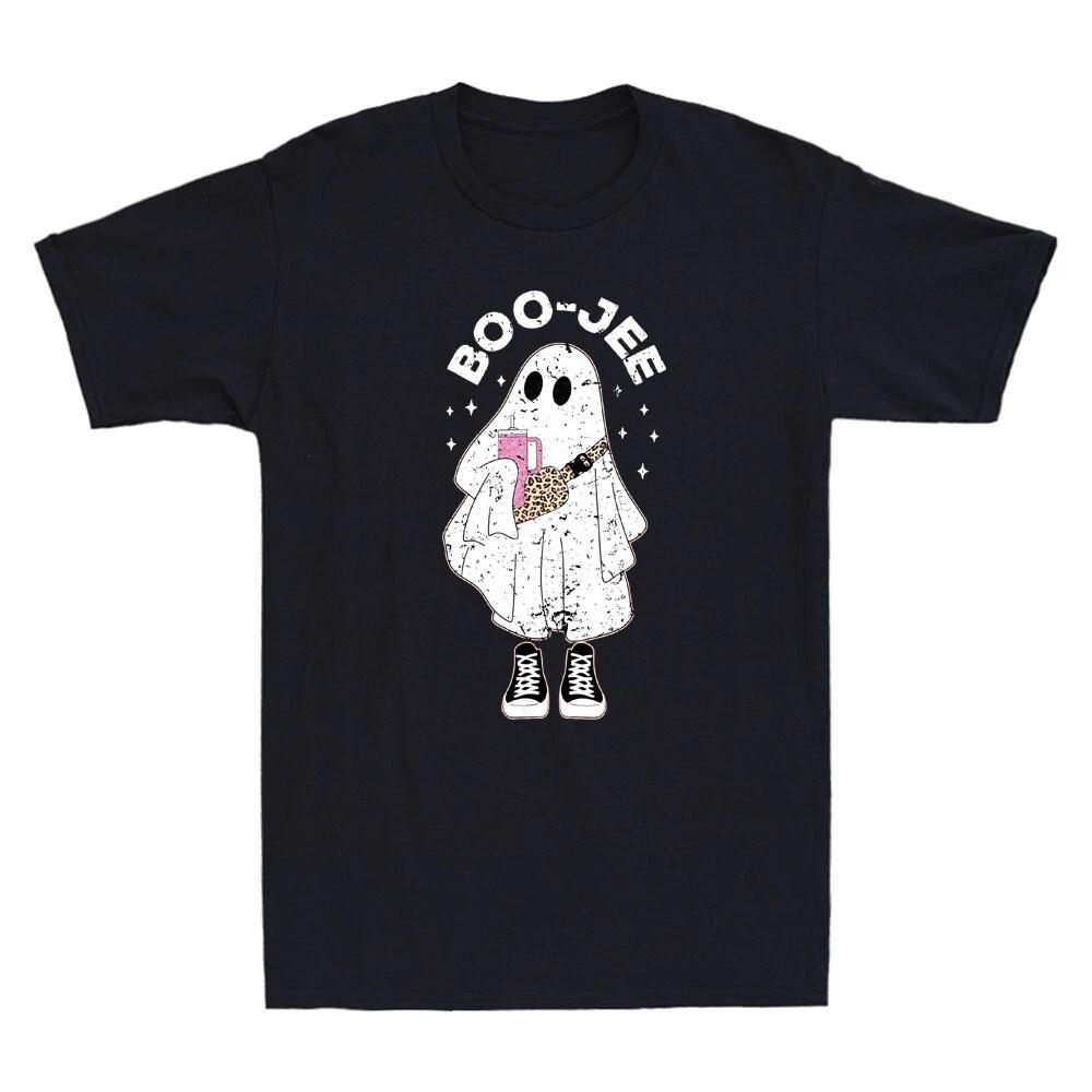 Spooky Season Funny Ghost Halloween Costume Boujee Boo-Jee Vintage Men s T-Shirt XXL