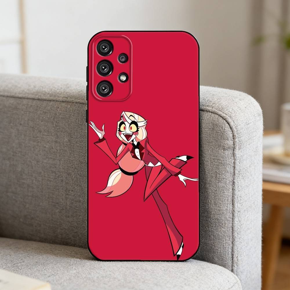 H-Hazbin Hotel C-Charlie Morningstar  Phone Case For Samsung S25,S24,S21,S22,S23,S30,Ultra,S20,Plus,Fe,Note,10,9,5G Black Cover