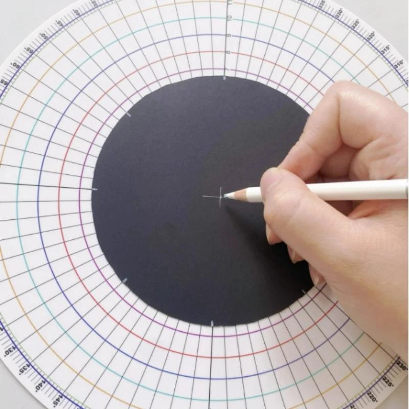 26cm Keramikos Apvalus Daliklis Apskritas Lygios Dalys Kortelių Daliklis Liniuotė DIY Keramikos Po glazūra Tapybos Pagalbinis Pagalvėlė Tapybos Įrankis