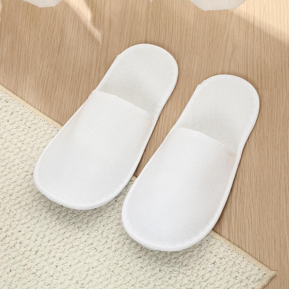 Star Hotel Homestay Disposable Linen Slippers for Beauty Salon, Home, Travel & Outdoor Use