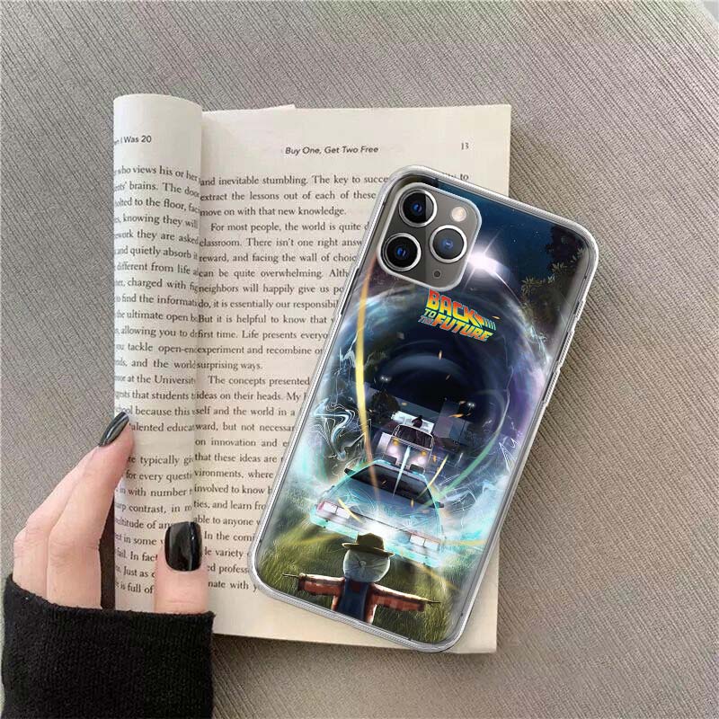 Back To The Future License Phone For Apple Iphone 12 13 Mini 15 Pro Max 11 Pro 14 Plus 16 Pro Max 16E Case Shell Cover Clear TP