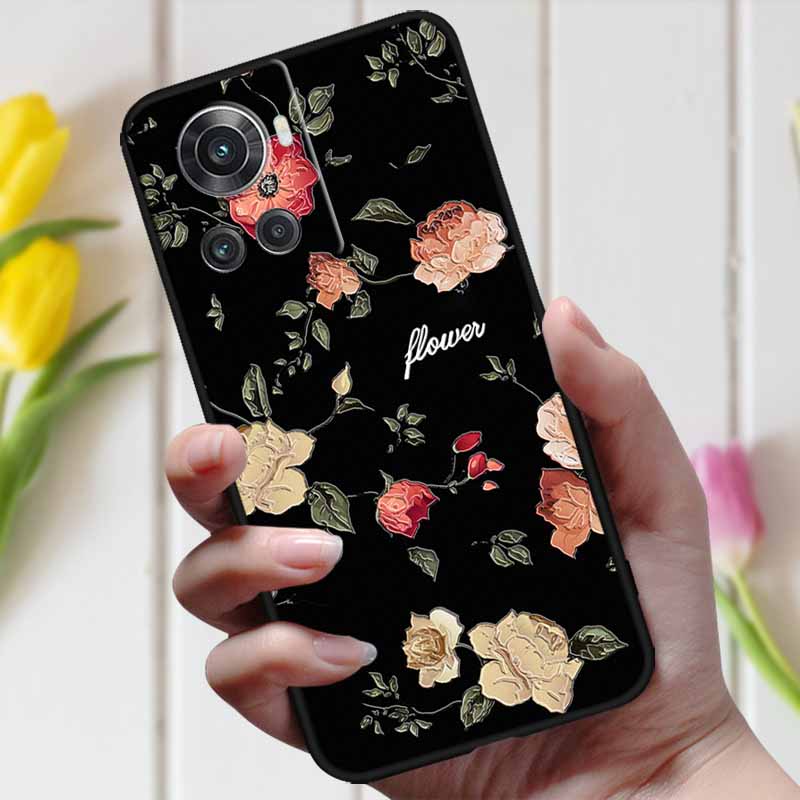 For Oneplus ACE Case Oneplus 10R 5G 3D Relief Cartoon Emboss Silicone Shockproof Cover For Oneplus 10 R Ace Case Coque Bumper