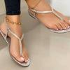 New Summer Sandals Women Fashion Pointed Toe Flats Women's Casual Sandals Ladies Flip Flops Roman Low Heel Woman Sandalias