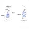 Stainless Steel Water Drop Zircon Earrings - Trendy, Colorful, Hot Selling