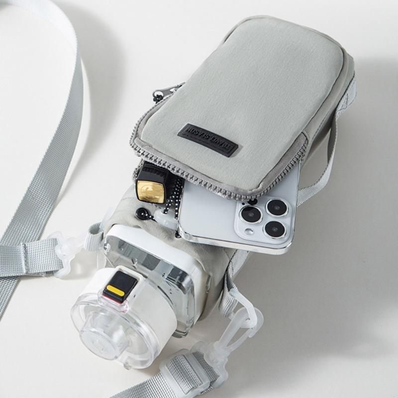 Nylon Cup Holders Portable Drink Holders Office Travel Cup Sleeve Nylon Water Bottle Sleeve Nylon Texture for Cup Bottle