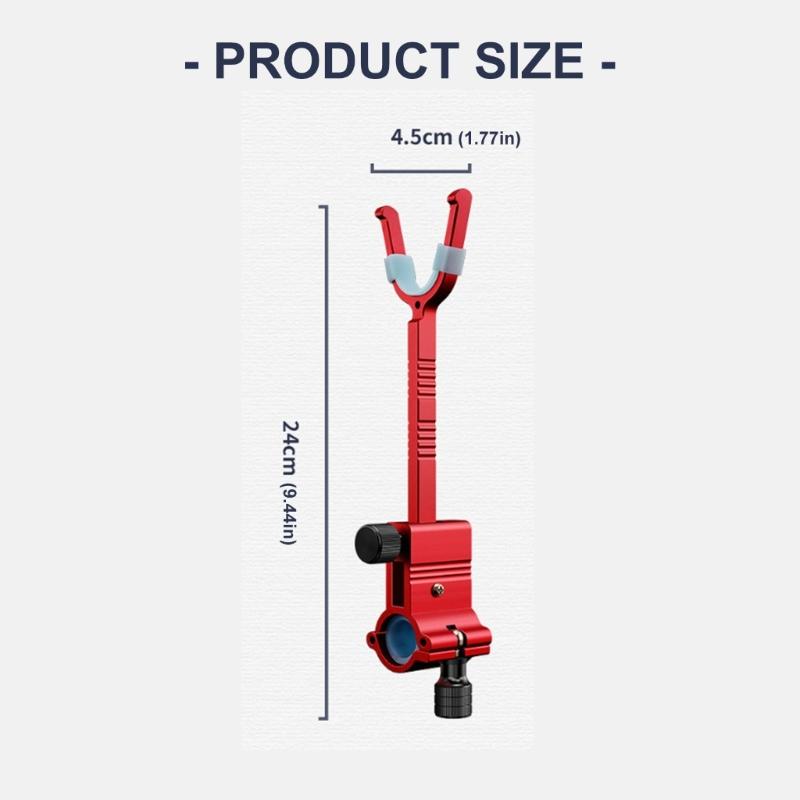 Quick Installation Clip Mount Stand Rack Aluminum Lock Rod Device Fishing Rod Holder Fishing Rod Bracket Fishing Gear