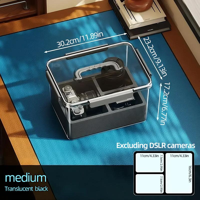 Transparente Handheld Multifunktionale Kamera Aufbewahrungsbox Feuchtigkeitsgeschützt Stoßfest Verschiedene Größen Verfügbar