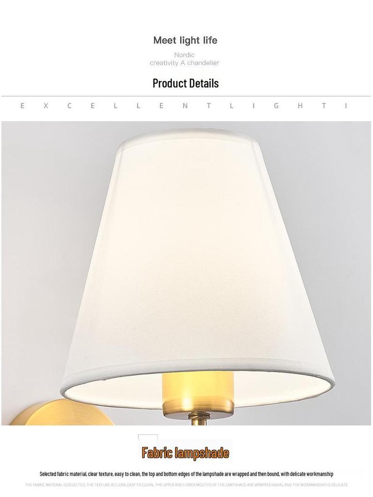 Nordic Modern LED Wall Lamp for Bedrooms and Hotel Corridors