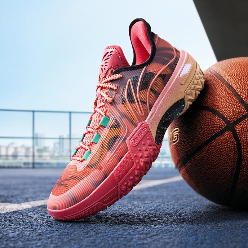 Li Ning Jie Ao, Metamorphosis Cushioning Slip Resistant Abrasion Resistant Lightweight Rebound Low Top Basketball Shoes ABFU019-12