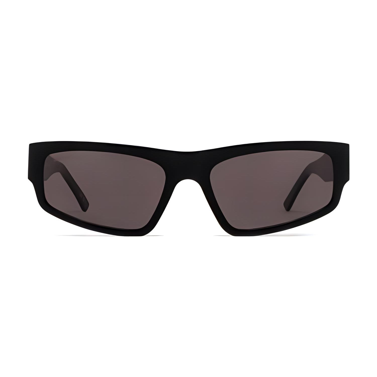 Balenciaga Recycled Irregular Shape Sunglasses Unisex sunglasses Black BB0305S001 56,Black