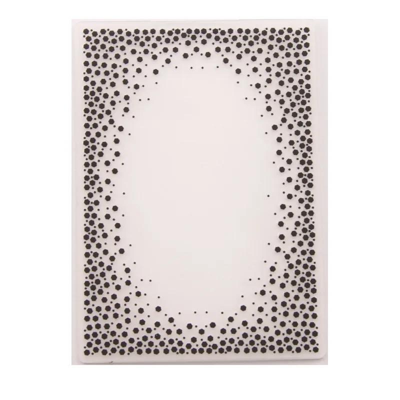 3D Textured Impressions Embossing Folder, Line Textured Dot Background Embossing Folder for Card Making DIY Craft Art Supplies