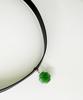 Glory_Arden Surgical Steel 2-Color Jade Pendant Choker Necklace/Ghmn-492