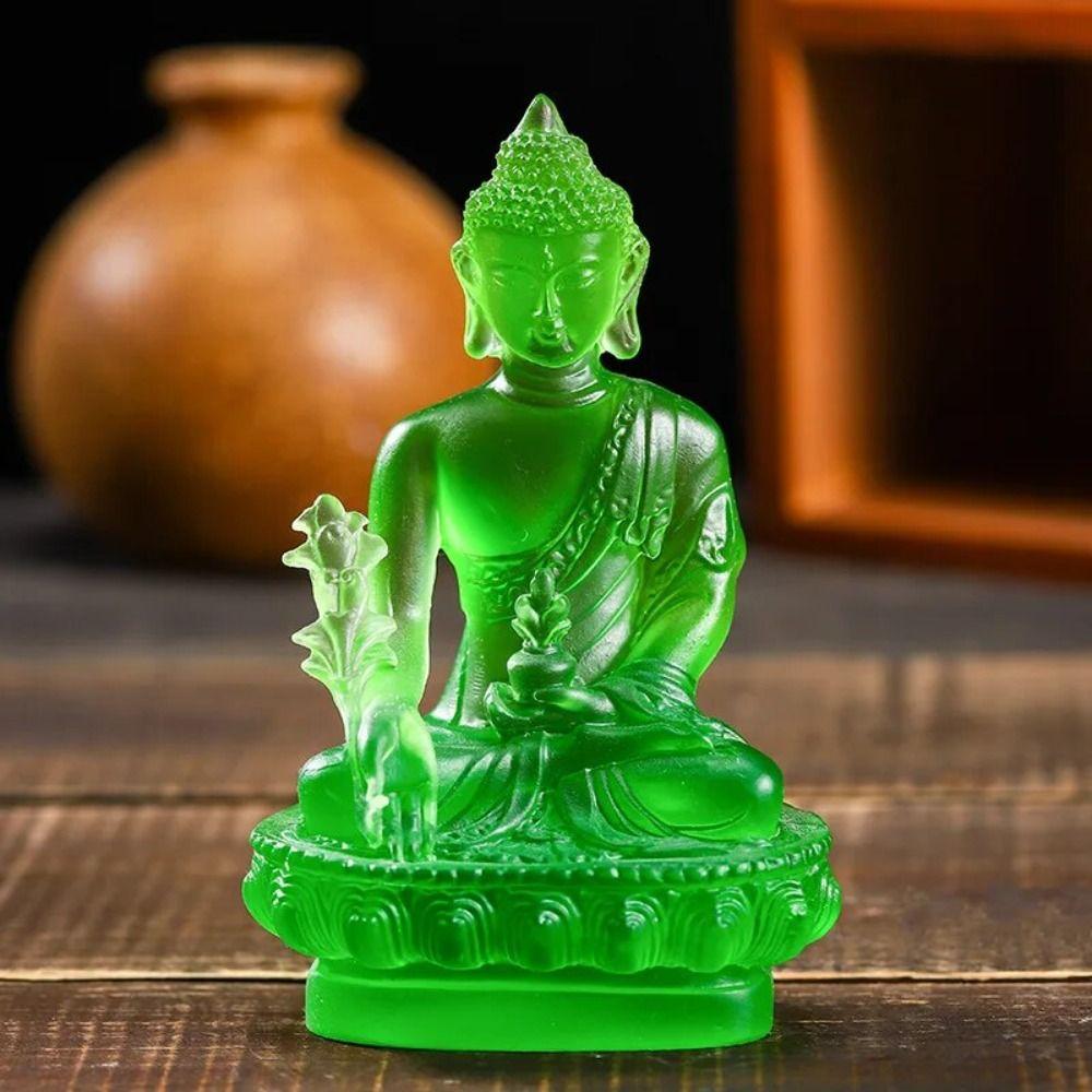 Resin Craft Resin Buddha Crafts Thai-style Pharmacist Buddhist Sculpture  Office