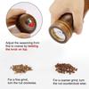 Uxcell Pepper Grinder and Salt Shaker Set 5.5 Inch Wooden Pepper Mills Shaker with Adjustable Coarseness for Seasoning Meal Prep Cooking Dining