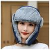 Windproof Lei Feng Hat Warmth Plush Hood Cap Fashion Cold Hat  For Women Man