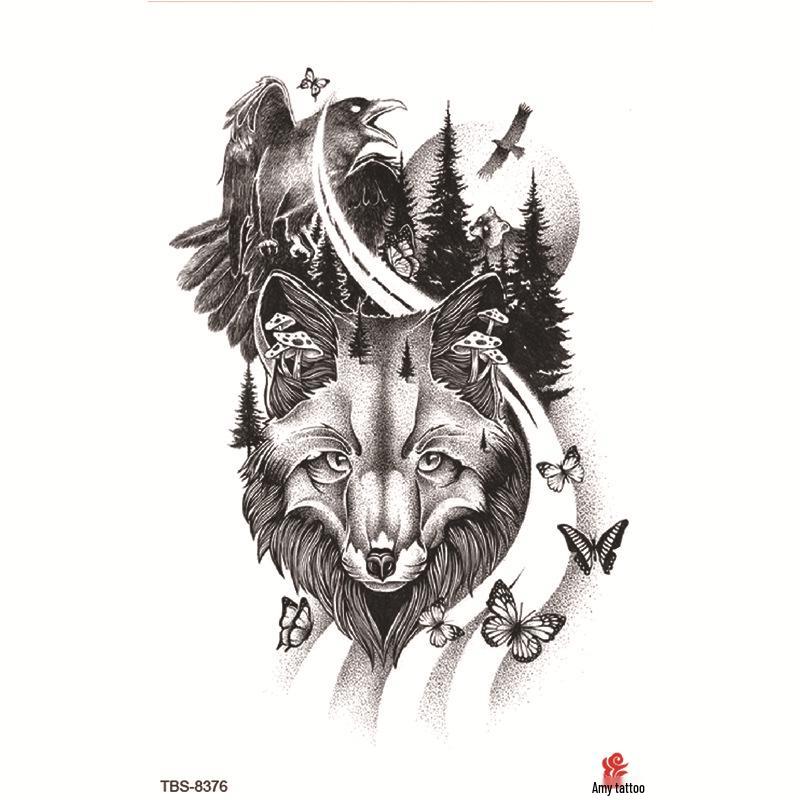 Set mic de tatuaje autocolante totem și simbol impermeabile pentru antebraț