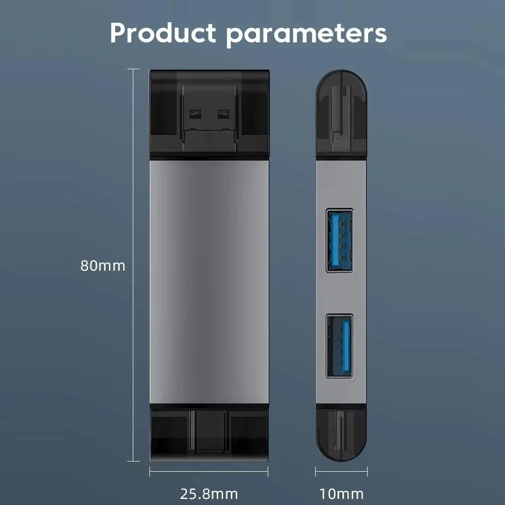 7-in-1 Multifunction USB 3.0 Card Reader U Disk Type-C/Micro USB/TF/SD Flash Drive Memory Card Reading Adapter Phone Accessories