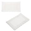150/300pcs Lace Paper Doilies White Round/Oval/Rectangle Disposable Decorative Paper Placemats Hollow Flower Absorbing Papers