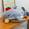 Cute Shark Does Not Pull Chicken Doll Plush Toy Girl Bed Sleeping Doll Warm Heart To Accompany Girlfriend Birthday Gift