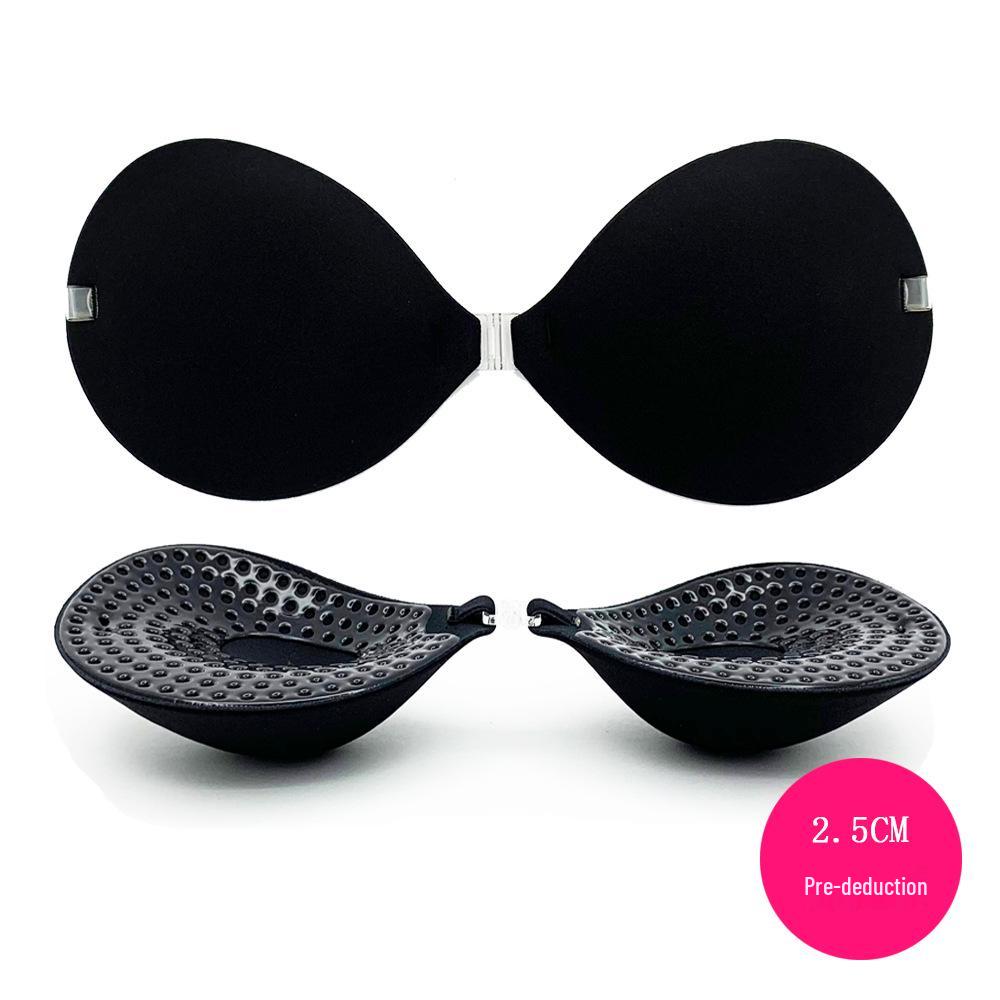 Silicone Invisible Bra: 5CM Thick Breast Enhancer Stickers for a Fuller Look—Ideal for Brides & Wedding Dresses